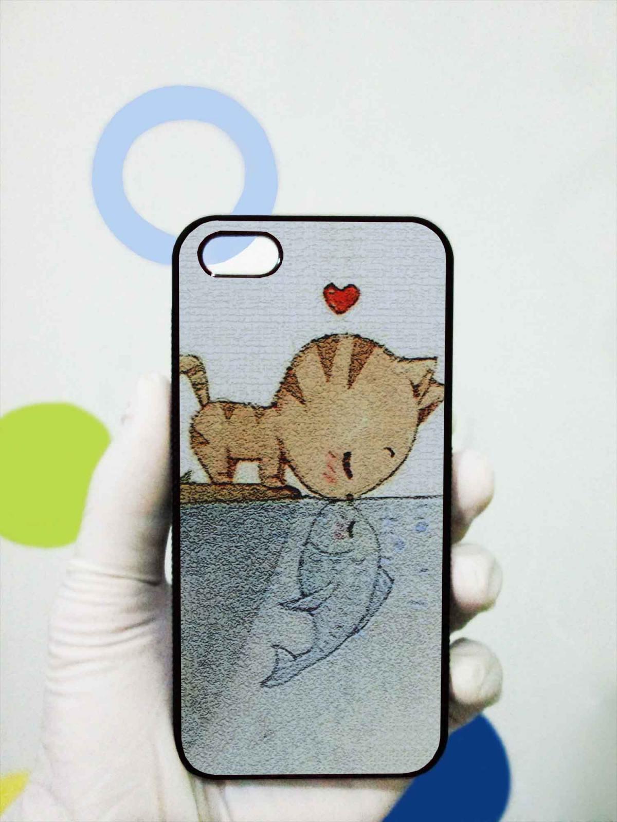Cat Heart Fish Iphone 4/4s Case
