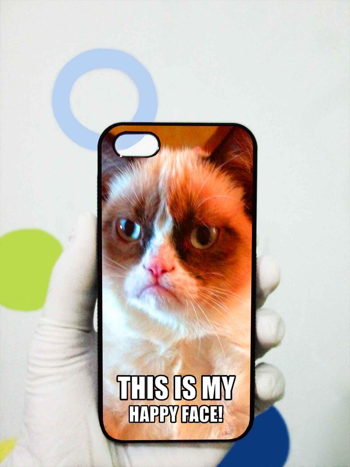 Grumpy Cat This Is My Happy Face Iphone 5 Case